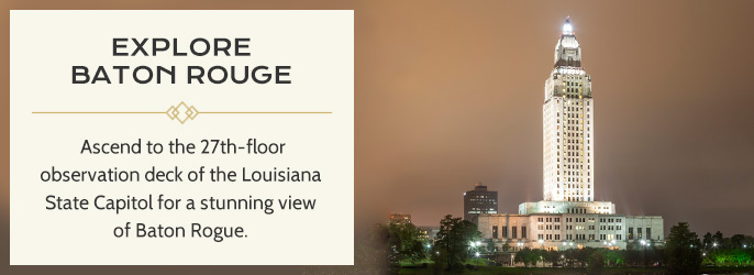 observation deck of lousiana state capitol