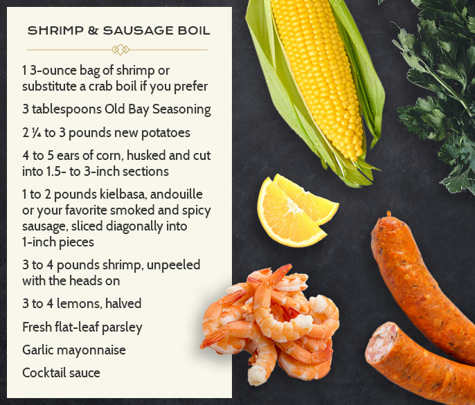 shrimp sausage boil