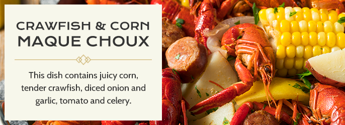 crawfish and corn maque choux