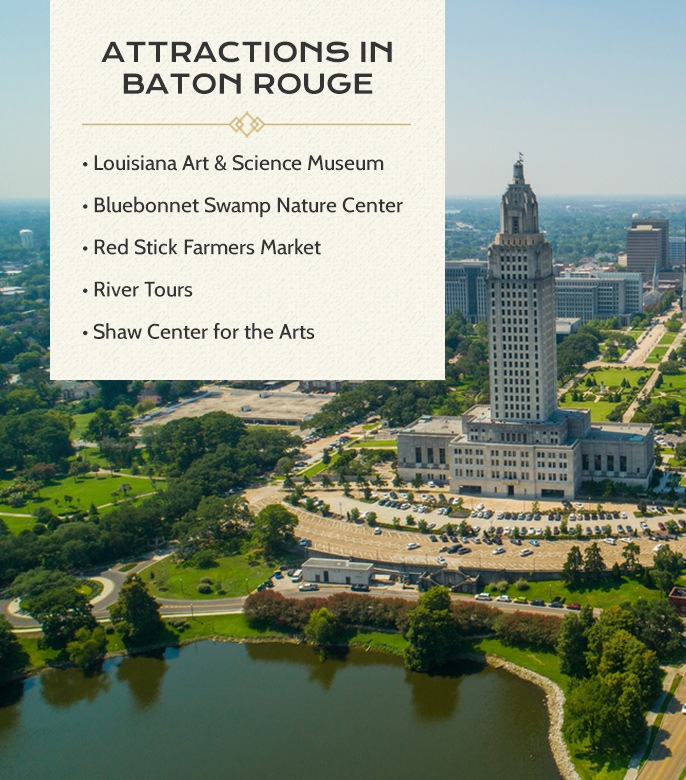 attractions in baton rouge
