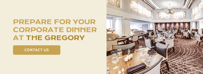 Prepare for Your Corporate Dinner Event at The Gregory 